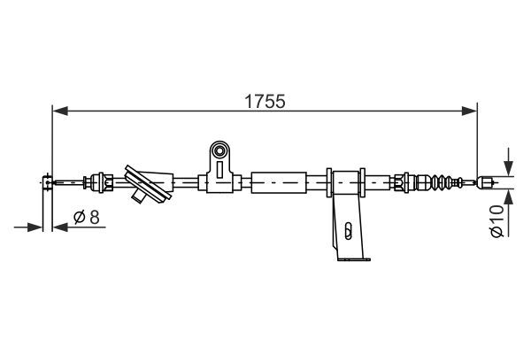 BOSCH 1 987 477 111 Seilzug Feststellbremse