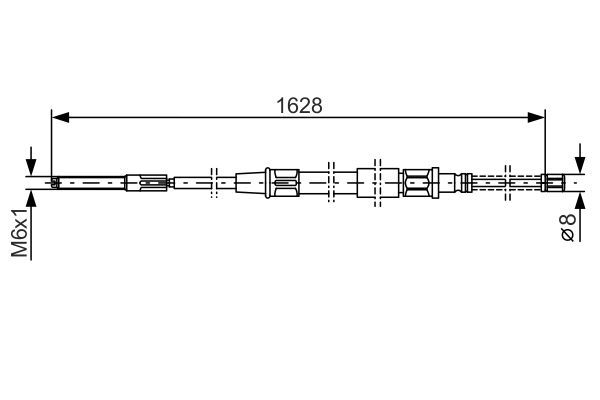 BOSCH 1 987 477 169 Seilzug Feststellbremse