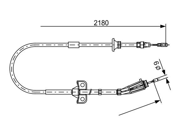 BOSCH 1 987 477 248 Seilzug Feststellbremse