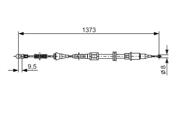 BOSCH 1 987 477 309 Seilzug Feststellbremse