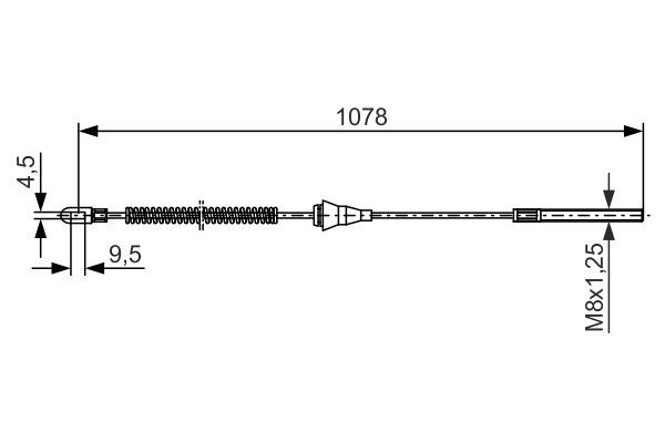 BOSCH 1 987 477 310 Seilzug Feststellbremse