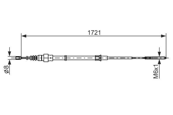 BOSCH 1 987 477 406 Seilzug Feststellbremse