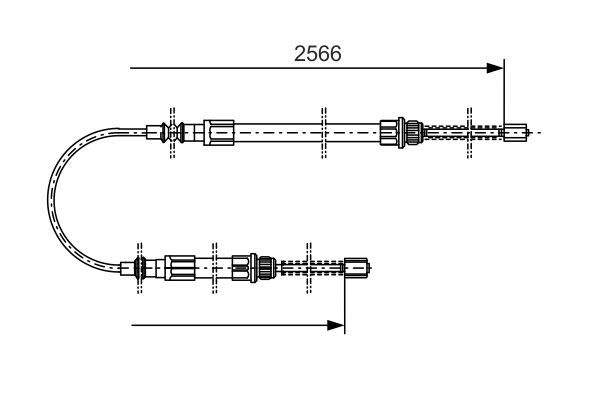 BOSCH 1 987 477 515 Seilzug Feststellbremse