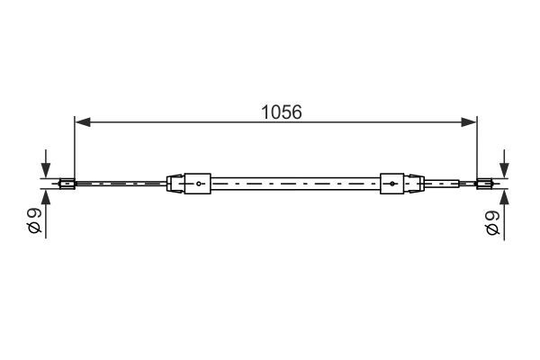 BOSCH 1 987 477 692 Seilzug Feststellbremse