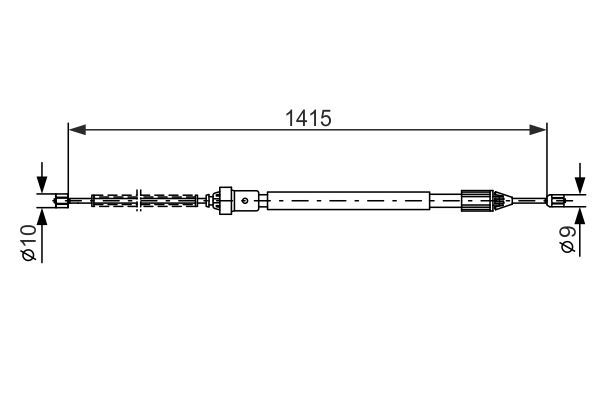 BOSCH 1 987 477 782 Seilzug Feststellbremse