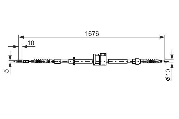 BOSCH 1 987 477 815 Seilzug Feststellbremse