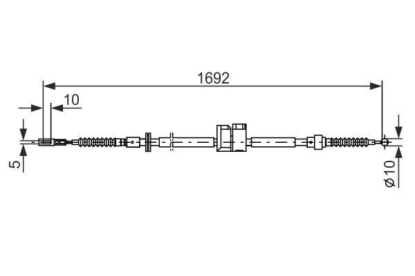 BOSCH 1 987 477 813 Seilzug Feststellbremse