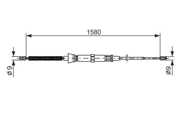 BOSCH 1 987 477 806 Seilzug Feststellbremse