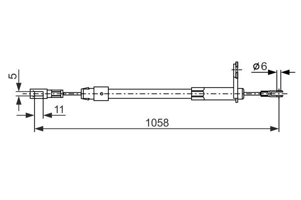 BOSCH 1 987 477 849 Seilzug Feststellbremse