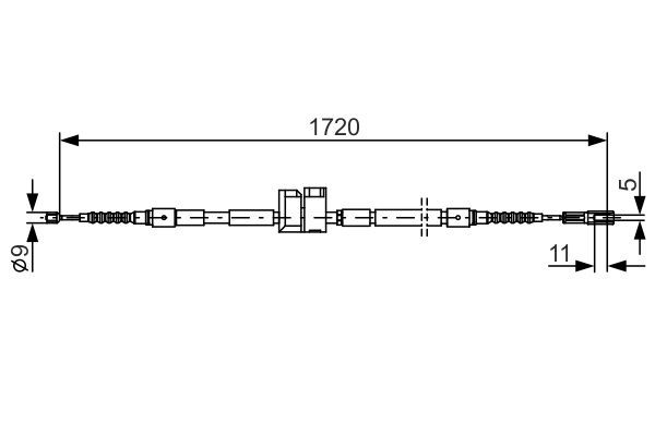 BOSCH 1 987 477 882 Seilzug Feststellbremse