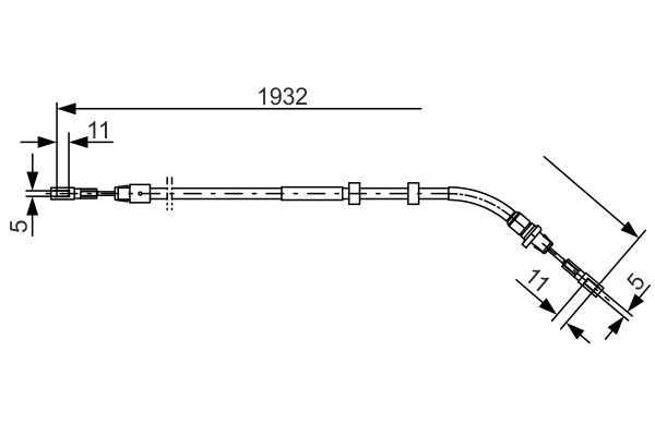 BOSCH 1 987 477 904 Seilzug Feststellbremse