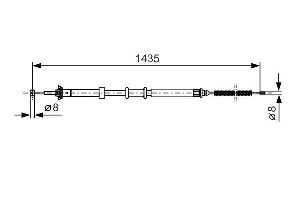 BOSCH 1 987 477 926 Seilzug Feststellbremse