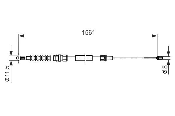 BOSCH 1 987 477 942 Seilzug Feststellbremse