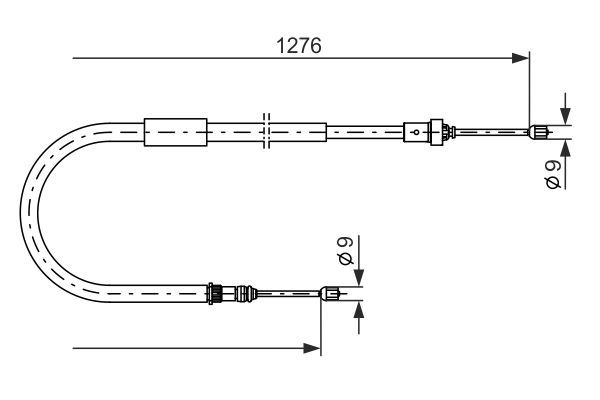 BOSCH 1 987 477 938 Seilzug Feststellbremse