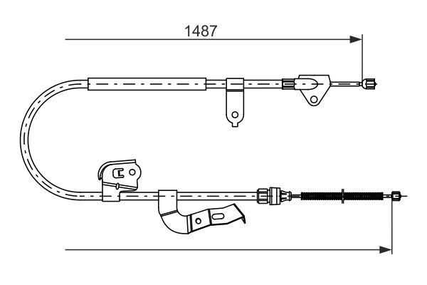 BOSCH 1 987 477 952 Seilzug Feststellbremse