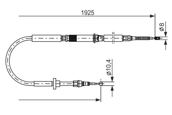 BOSCH 1 987 477 959 Seilzug Feststellbremse