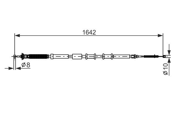 BOSCH 1 987 477 974 Seilzug Feststellbremse