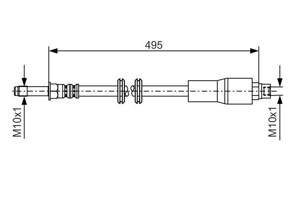 BOSCH 1 987 481 005 Bremsschlauch