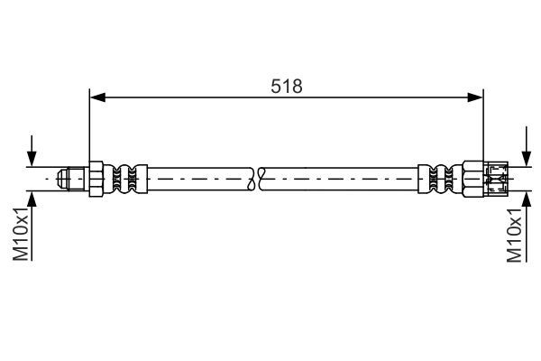 BOSCH 1 987 481 007 Bremsschlauch