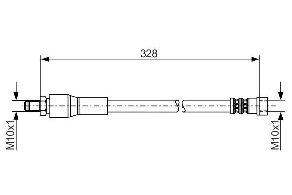 BOSCH 1 987 481 001 Bremsschlauch