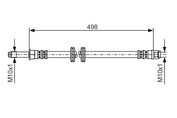 BOSCH 1 987 481 006 Bremsschlauch