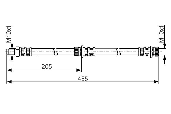 BOSCH 1 987 481 055 Bremsschlauch