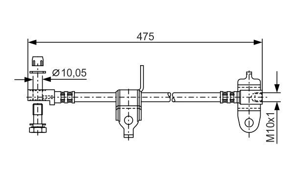 BOSCH 1 987 481 045 Bremsschlauch