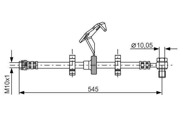 BOSCH 1 987 481 078 Bremsschlauch