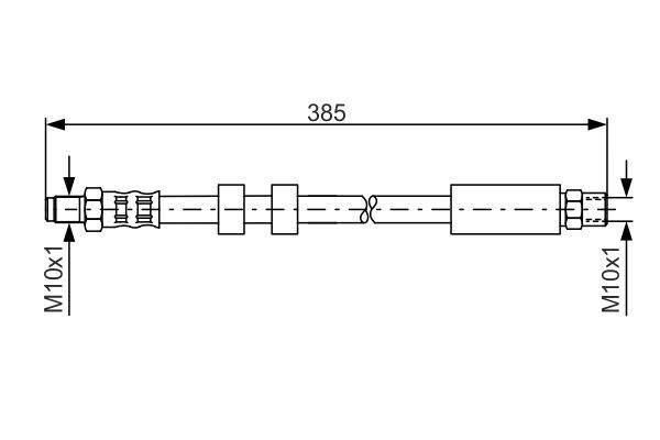 BOSCH 1 987 481 117 Bremsschlauch