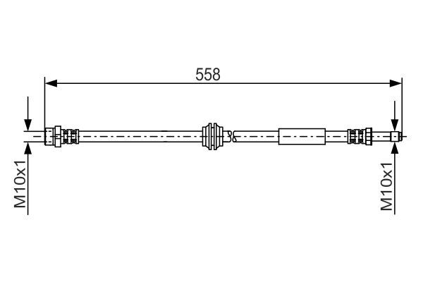 BOSCH 1 987 481 182 Bremsschlauch