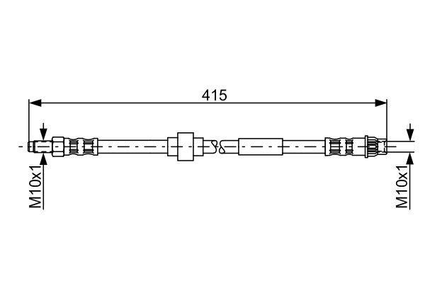 BOSCH 1 987 481 165 Bremsschlauch