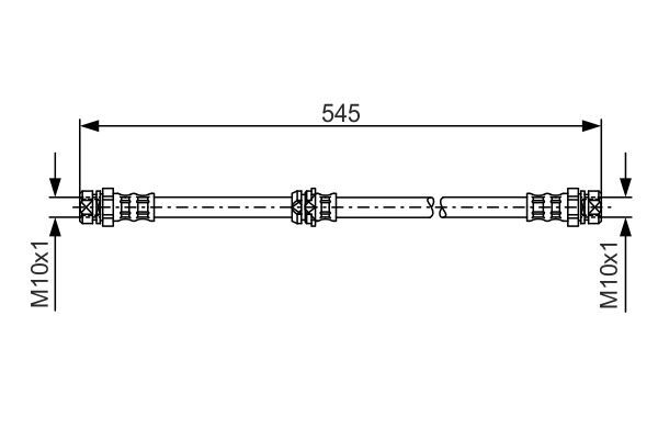 BOSCH 1 987 481 302 Bremsschlauch