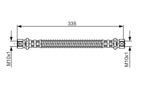 BOSCH 1 987 481 281 Bremsschlauch