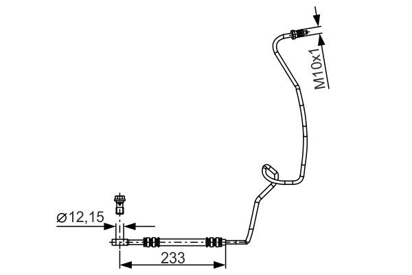 BOSCH 1 987 481 338 Bremsschlauch