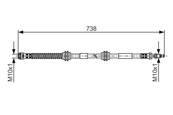 BOSCH 1 987 481 370 Bremsschlauch