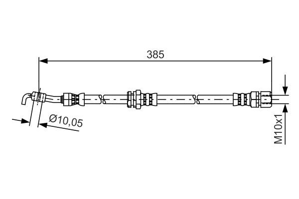 BOSCH 1 987 481 385 Bremsschlauch