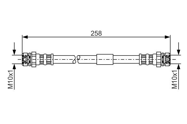 BOSCH 1 987 481 369 Bremsschlauch