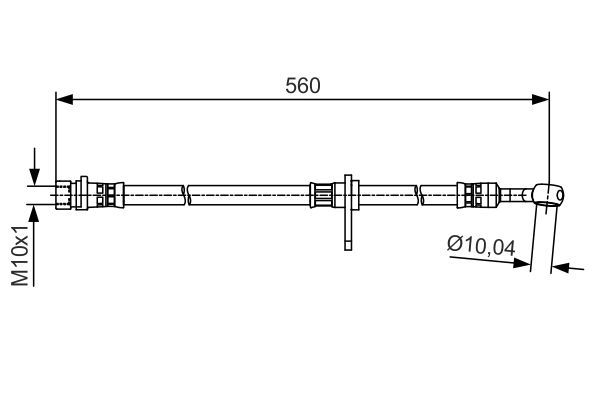 BOSCH 1 987 481 512 Bremsschlauch