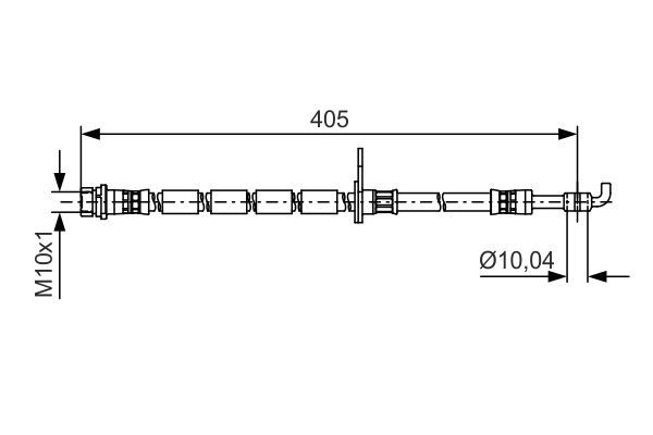 BOSCH 1 987 481 524 Bremsschlauch