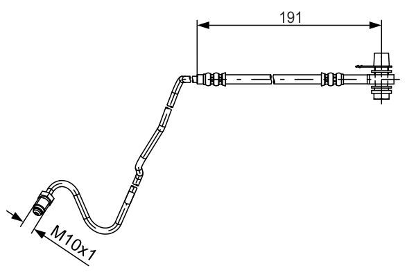 BOSCH 1 987 481 537 Bremsschlauch