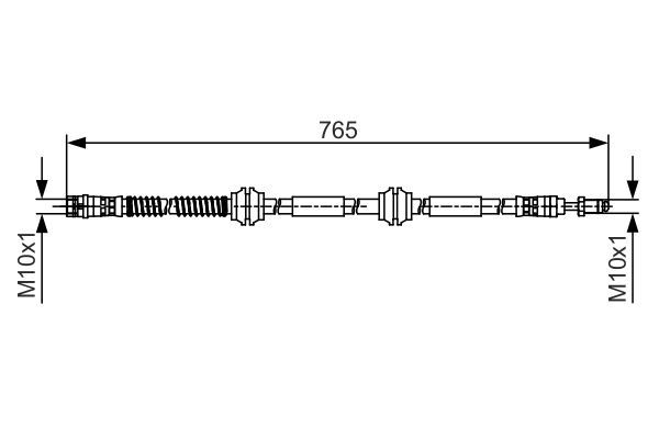 BOSCH 1 987 481 473 Bremsschlauch