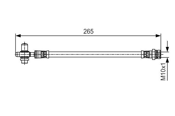 BOSCH 1 987 481 519 Bremsschlauch