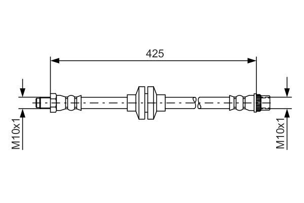 BOSCH 1 987 481 567 Bremsschlauch