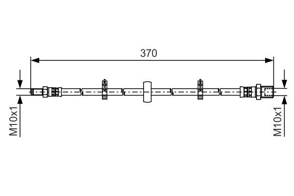 BOSCH 1 987 481 508 Bremsschlauch