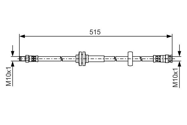 BOSCH 1 987 481 482 Bremsschlauch