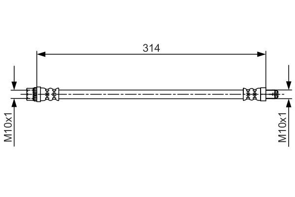 BOSCH 1 987 481 718 Bremsschlauch