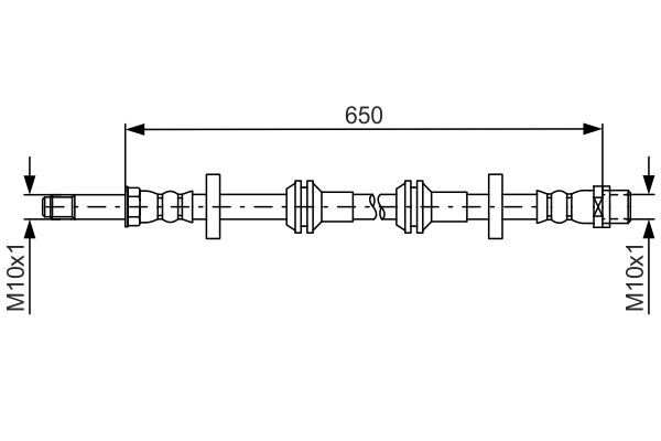 BOSCH 1 987 481 690 Bremsschlauch