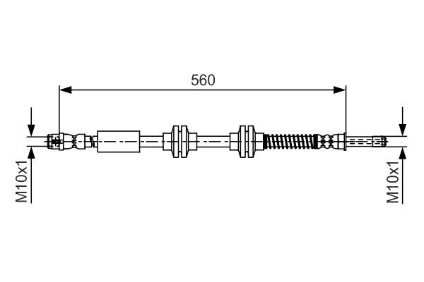 BOSCH 1 987 481 664 Bremsschlauch