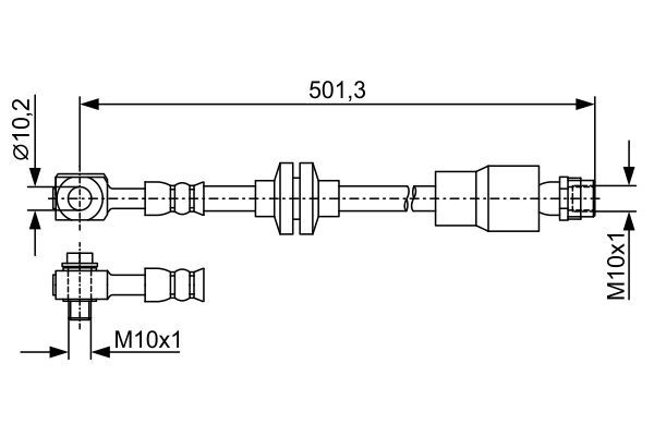 BOSCH 1 987 481 938 Bremsschlauch