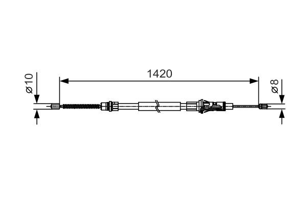 BOSCH 1 987 482 013 Seilzug Feststellbremse